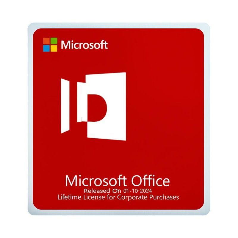 भौतिक कार्ड Microsoft Office 2024 01-10-2024 को जारी किया गया, कॉर्पोरेट खरीद के लिए आजीवन लाइसेंस